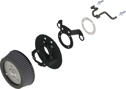 VANCE & HINES VO2 Naked Air Intake for Harley Sportster, high-flow replacement air intake system, shown on motorcycle engine.