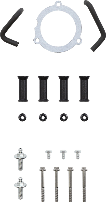 VANCE & HINES VO2 Insight Air Intake Kit in Black Wrinkle finish, designed for motorcycle engines.