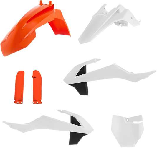 ACERBIS Full Replacement Body Kit - OEM '17 Orange/White/Black 2449605569 - Howling Moto