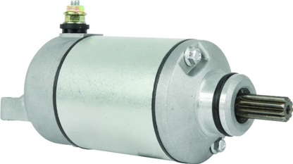 QuadBoss Arctic Cat DVX 400 motor starter for Kawasaki and Suzuki models, shown in a close-up of the electrical component.