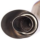 Over Racing spiral full titanium exhaust installed on Honda Monkey 125 and DAX 125 motorcycle, showcasing lightweight design and craftsmanship.
