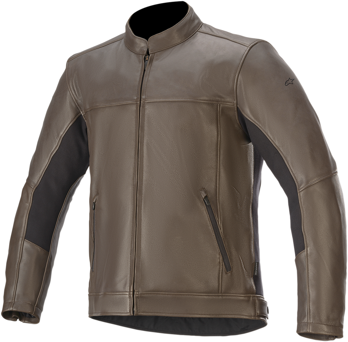 Alpinestars Topanga brown jacket in 2XL with visible zipper and stitching details, casual outdoor style.