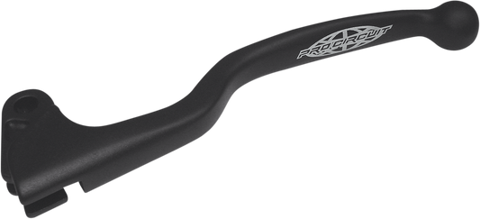 Black PRO CIRCUIT forged clutch lever for motorcycle, Sunline PCCL04-01-049, with a sleek and durable design.