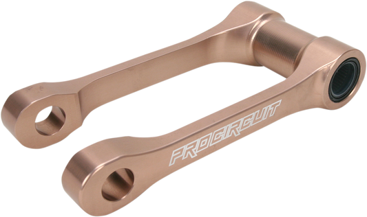 Pro Circuit linkage arm for Yamaha YZ250F and YZ450F, 146mm, showing the durable metal construction and mounting details.