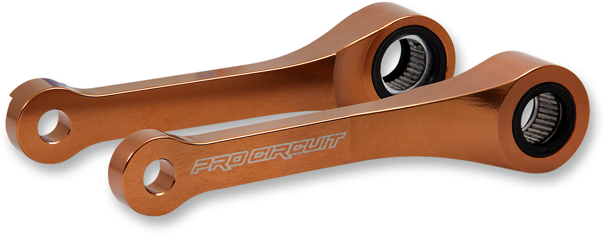 PRO CIRCUIT linkage arm for Honda CRF450R/RX, 146mm, shown in black with mounting points and brand logo visible.