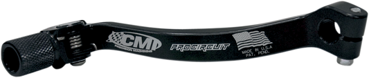 PRO CIRCUIT KFX450 shift lever made of CNC machined billet aluminum with a rebuildable knurled tip for durable gear shifting.