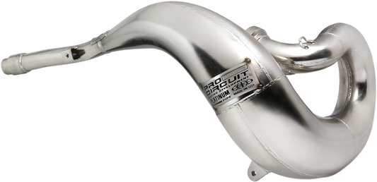 PRO CIRCUIT Platinum Head Pipe PY05250P for motorcycle, showcasing durable, polished metal with smooth exhaust pipe design.
