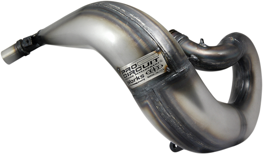Pro Circuit Works Pipe 0751725 motorcycle exhaust pipe for enhanced performance, shown in a close-up view.