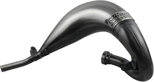 PRO CIRCUIT Works Pipe 0761985 motorcycle exhaust system with durable bare metal finish, designed for high performance and durability.
