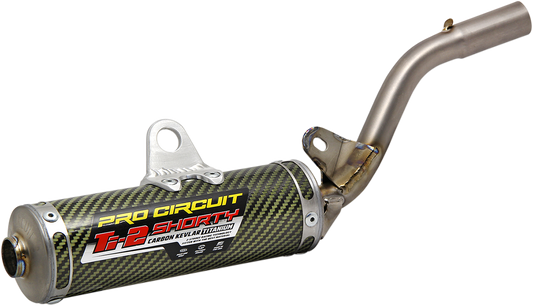 PRO CIRCUIT Ti-2 Silencer lightweight performance exhaust for closed-course racing, shown in the image.