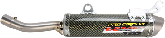 Pro Circuit Ti-2 Silencer for closed-course racing motorcycle, lightweight titanium exhaust component by PRO CIRCUIT.