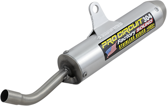 Pro Circuit 304 Silencer motorcycle exhaust with sleek design and reduced noise for enhanced performance.
