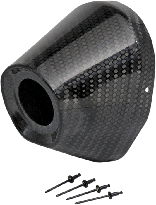 PRO CIRCUIT carbon fiber replacement end cap for Ti-5/Ti-6 PC4022-0003 motorcycle exhaust system.