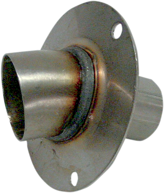 PRO CIRCUIT Quiet Tip modular exhaust insert installed in a motorcycle exhaust for noise reduction, fits 3.50 inch exhausts.