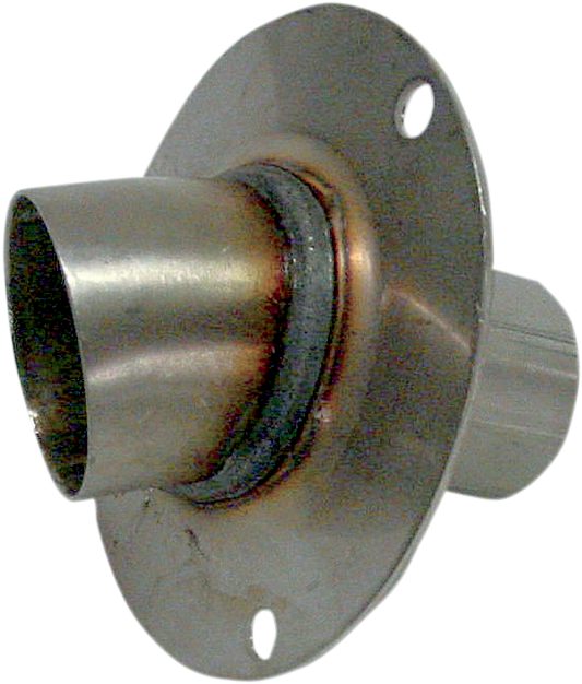 PRO CIRCUIT Quiet Tip modular exhaust insert installed in a motorcycle exhaust for noise reduction, fits 3.50 inch exhausts.