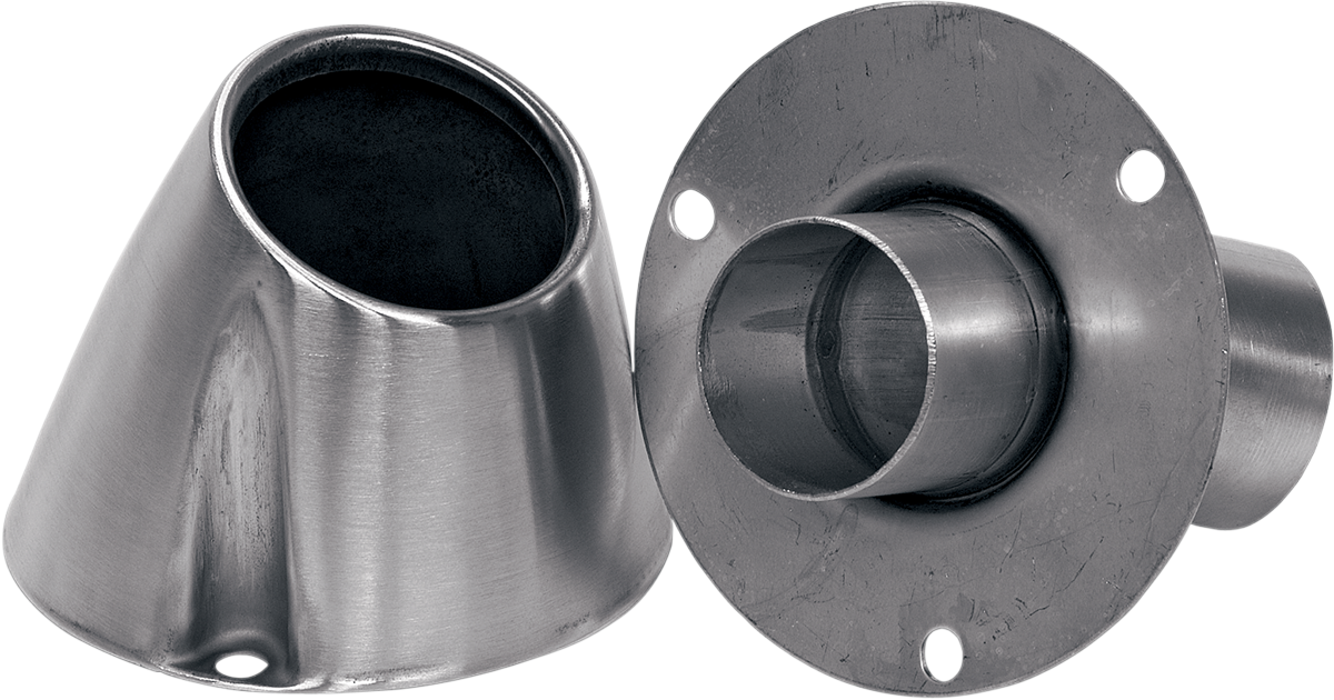 PRO CIRCUIT 4-inch quiet billet end cap for PC4001-0007 motorcycle exhaust system, showcasing durable metal construction.