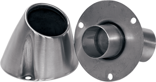 PRO CIRCUIT 4-inch quiet billet end cap for PC4001-0007 motorcycle exhaust system, showcasing durable metal construction.