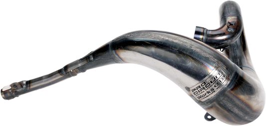 PRO CIRCUIT Works Pipe PH03250 motorcycle exhaust in bare metal finish, high-performance aftermarket motorcycle exhaust pipe.
