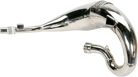 Pro Circuit Platinum Head Pipe PK02065P for motorcycle exhaust system, showcasing a high-performance exhaust component with polished metal finish.