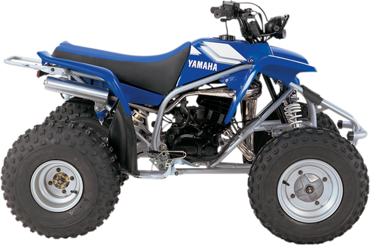 Pro Circuit Platinum Pipe PQY88200P high-performance off-road vehicle exhaust system installed on a dirt bike.