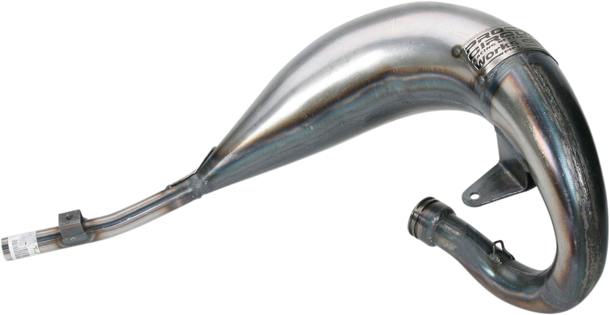 Pro Circuit Works Pipe PY02085 motorcycle exhaust with bare metal finish, high-performance motorcycle exhaust system.