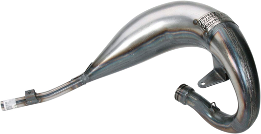 Pro Circuit Works Pipe PY02085 motorcycle exhaust with bare metal finish, high-performance motorcycle exhaust system.