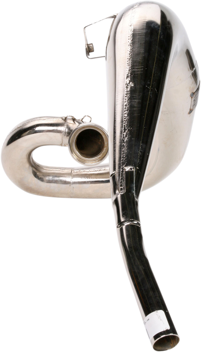 PRO CIRCUIT Platinum Head Pipe PY84490P for motorcycle exhaust system, high-performance metal component with sleek design.