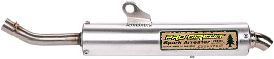 PRO CIRCUIT spark arrestor silencer for CR125R (2000-2001) motorcycle, showing the metal spark arrestor component.