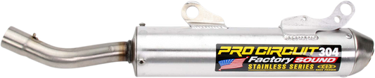 Pro Circuit 304 Silencer motorcycle exhaust system made of durable aluminum, designed for performance and reliability.