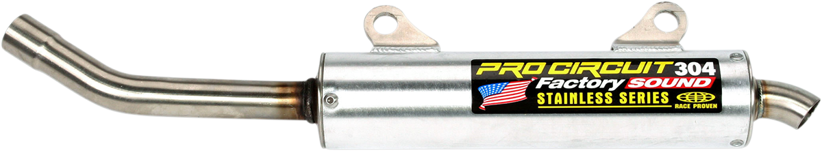 Pro Circuit 304 Silencer for enhanced top end performance and noise reduction, shown in the image.