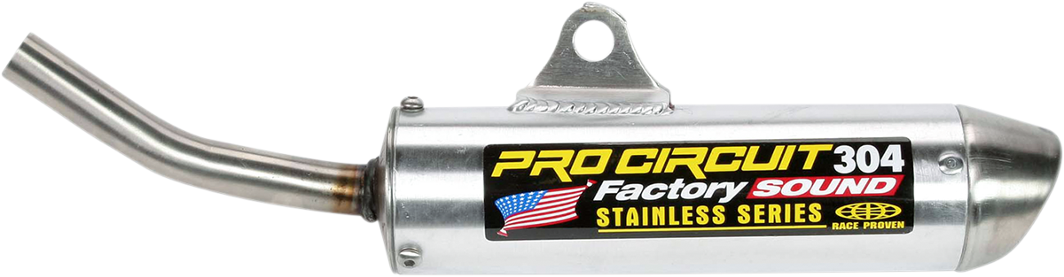 PRO CIRCUIT 304 Silencer SH96080-SE for motorcycles, designed to reduce noise and enhance performance.