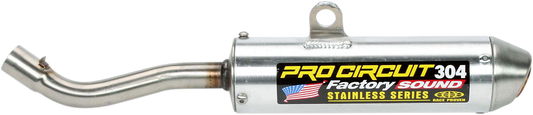 PRO CIRCUIT 304 motorcycle silencer exhaust with high performance design and noise reduction, shown in the image.