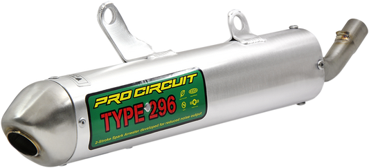 PRO CIRCUIT spark arrestor silencer SY03250-296 for motorcycle exhaust, reducing noise and improving performance, shown in image.
