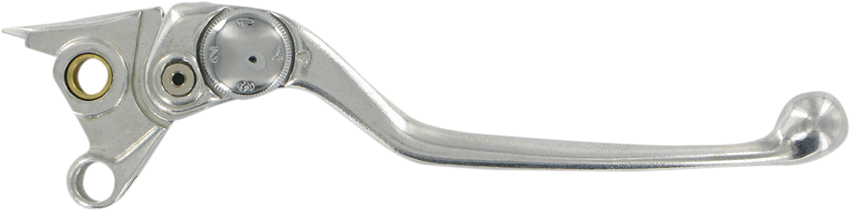 Parts Unlimited replacement brake lever for enhanced control and durability, shown in the image with a sleek black finish.