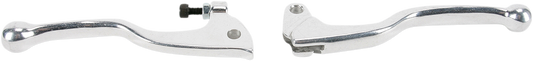 Silver PARTS UNLIMITED Shorty Power Lever Set for motorcycles, shown on a neutral background.