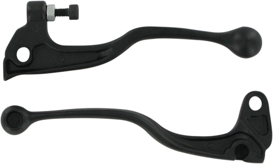 Black PARTS UNLIMITED Shorty Power Lever Set with ergonomic design, shown in close-up view.