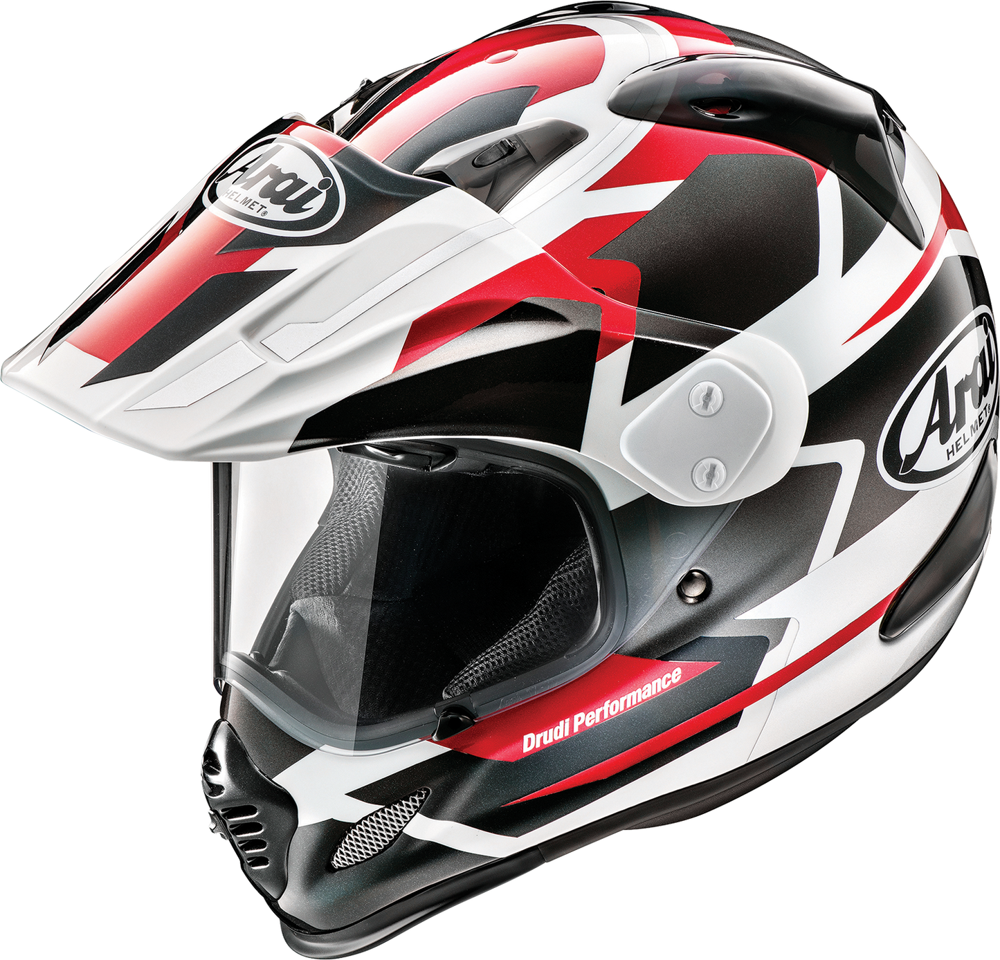 Arai XD-4 Depart Red motorcycle helmet with XS size, featuring a sleek design and comfortable fit, by Arai Helmets.