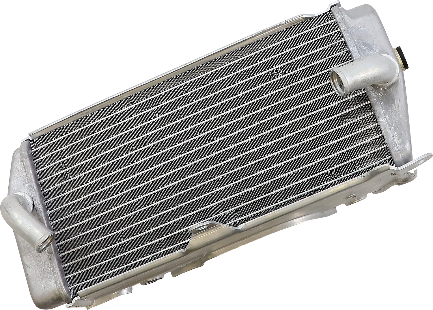 Moose Offroad OEM replacement radiator for Honda vehicles, part number 19010865, showing the radiator with cooling fins and inlet outlets.