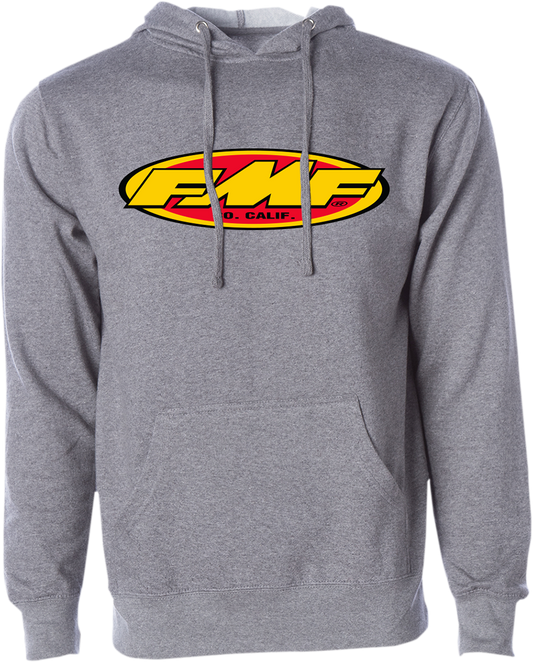 FMF Don 2 Pullover Hoodie Heather Gray 2XL - Comfortable Cotton-Polyester Blend
