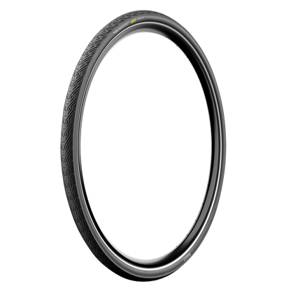 PIRELLI Angel™ DT Urban bicycle tire 700x35C (37-622) with 23C tread, designed for urban cycling and durability.