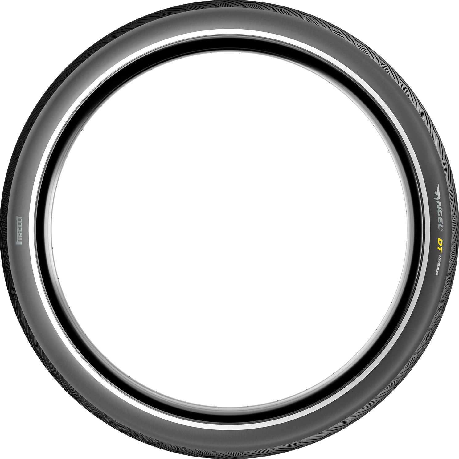 Pirelli Angel™ DT Urban tire 700x32C (32-622) with tread pattern for city cycling, shown in the image.