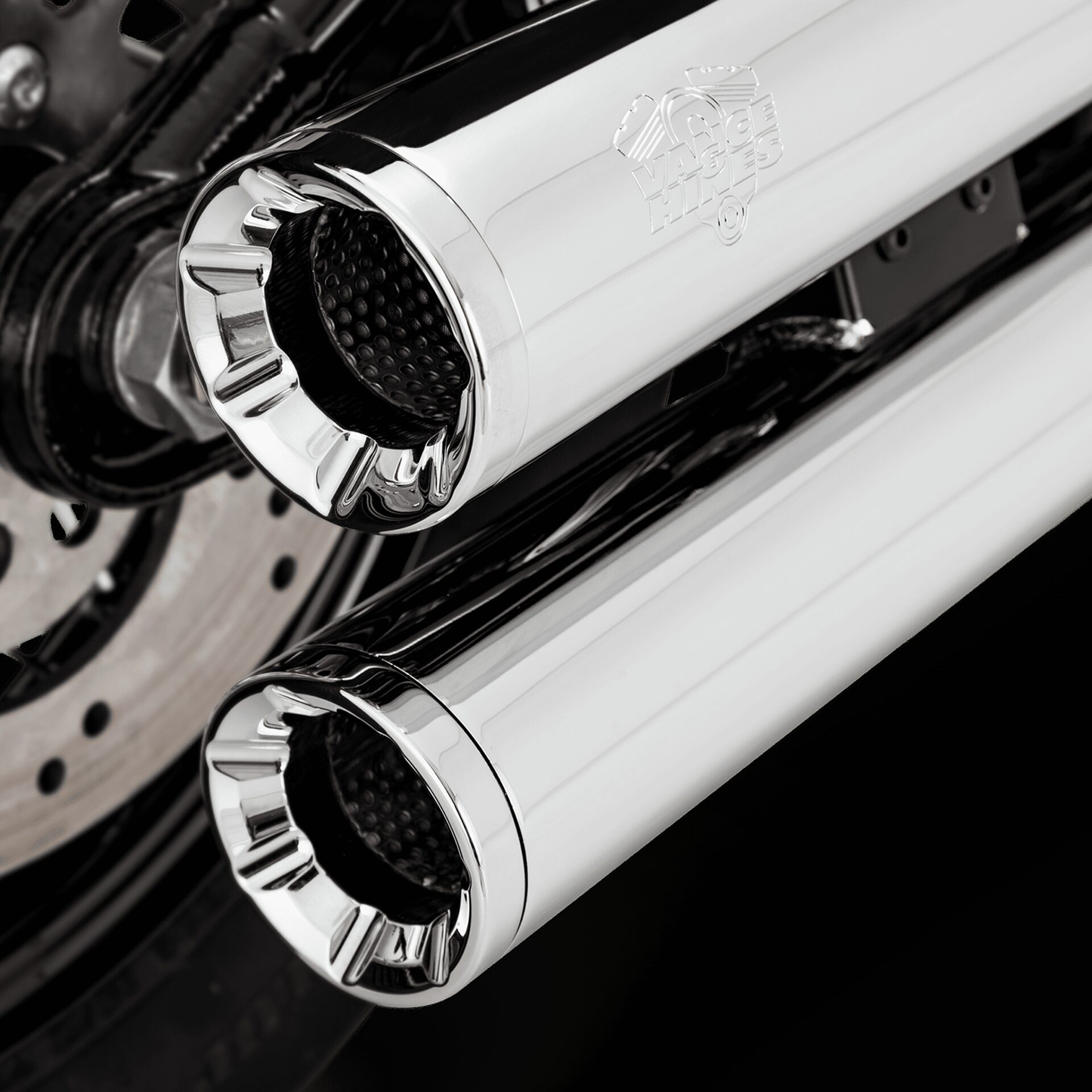 VANCE & HINES, Vance & Hines Eliminator 300 Slip-On Mufflers with PCX™ Technology - Chrome 16312