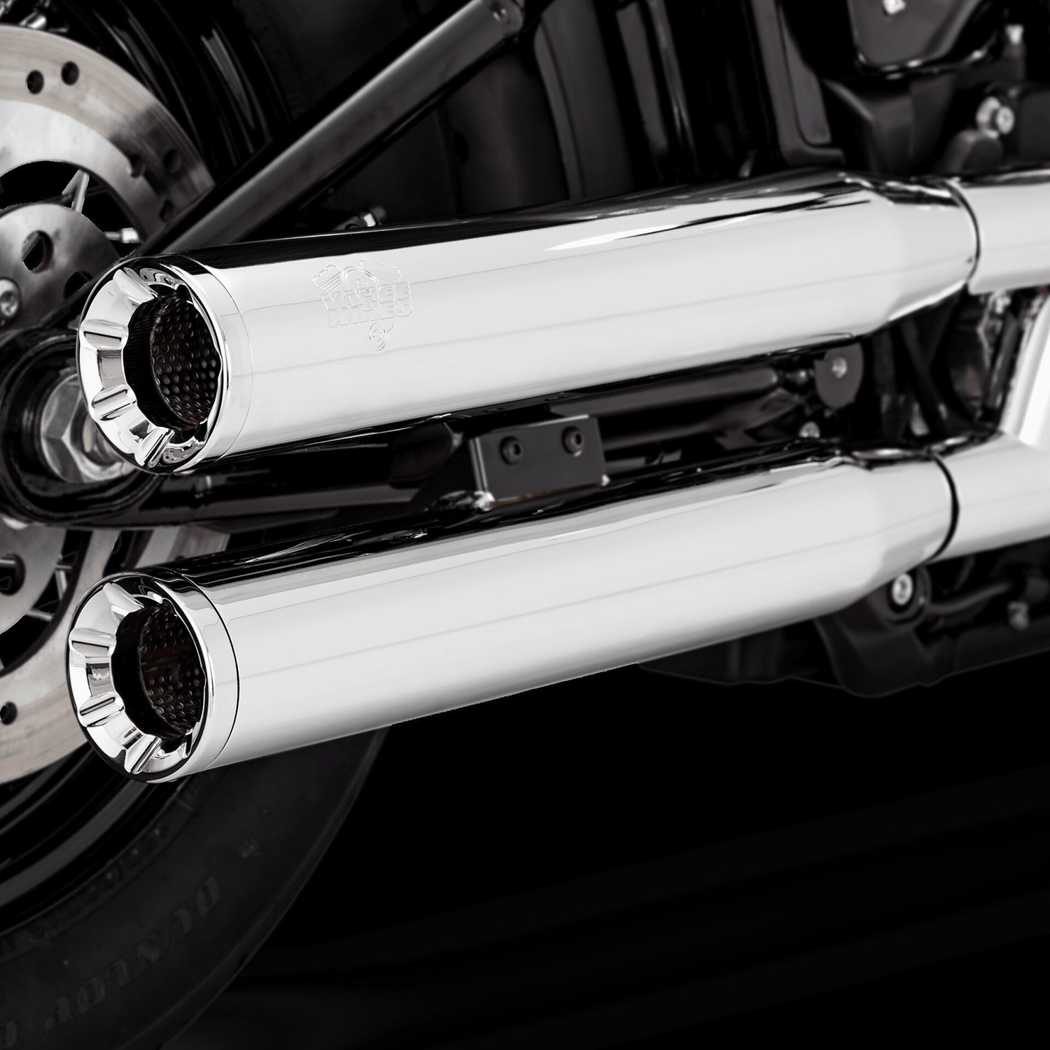 VANCE & HINES, Vance & Hines Eliminator 300 Slip-On Mufflers with PCX™ Technology - Chrome 16312