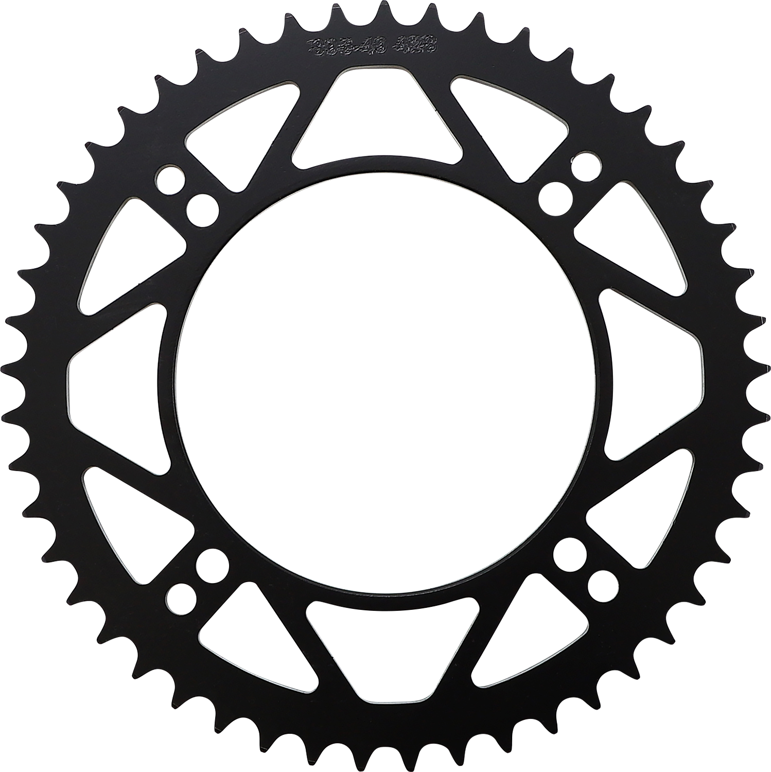 Moose Offroad rear sprocket with 49 teeth for Husqvarna and KTM motorcycles, part #1210-895-49-STL, shown in black with gear teeth.