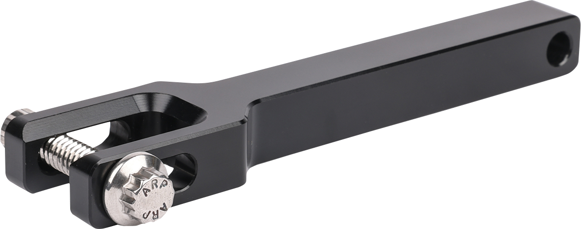 Black THRASHIN SUPPLY CO. front extension gauge relocation mount TSC-2709-1 with sturdy metal construction for vehicle dashboard.
