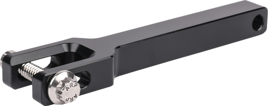 Black THRASHIN SUPPLY CO. front extension gauge relocation mount TSC-2709-1 with sturdy metal construction for vehicle dashboard.