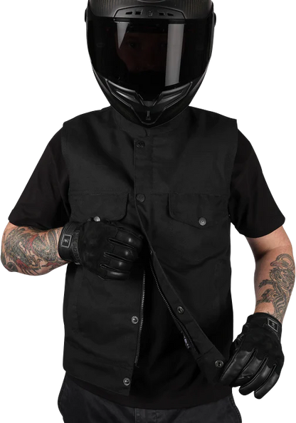 THRASHIN SUPPLY CO. Nightrider v2 Riding Vest - Black - Large TMJ-12-10