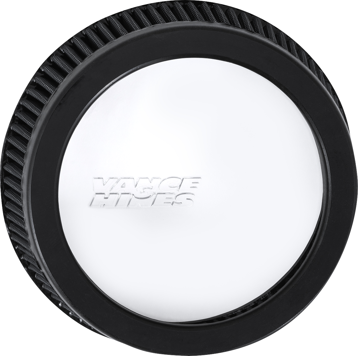Vance & Hines VO2 Insight Air Filter for motorcycle, shown with black frame and filter element for improved airflow and performance