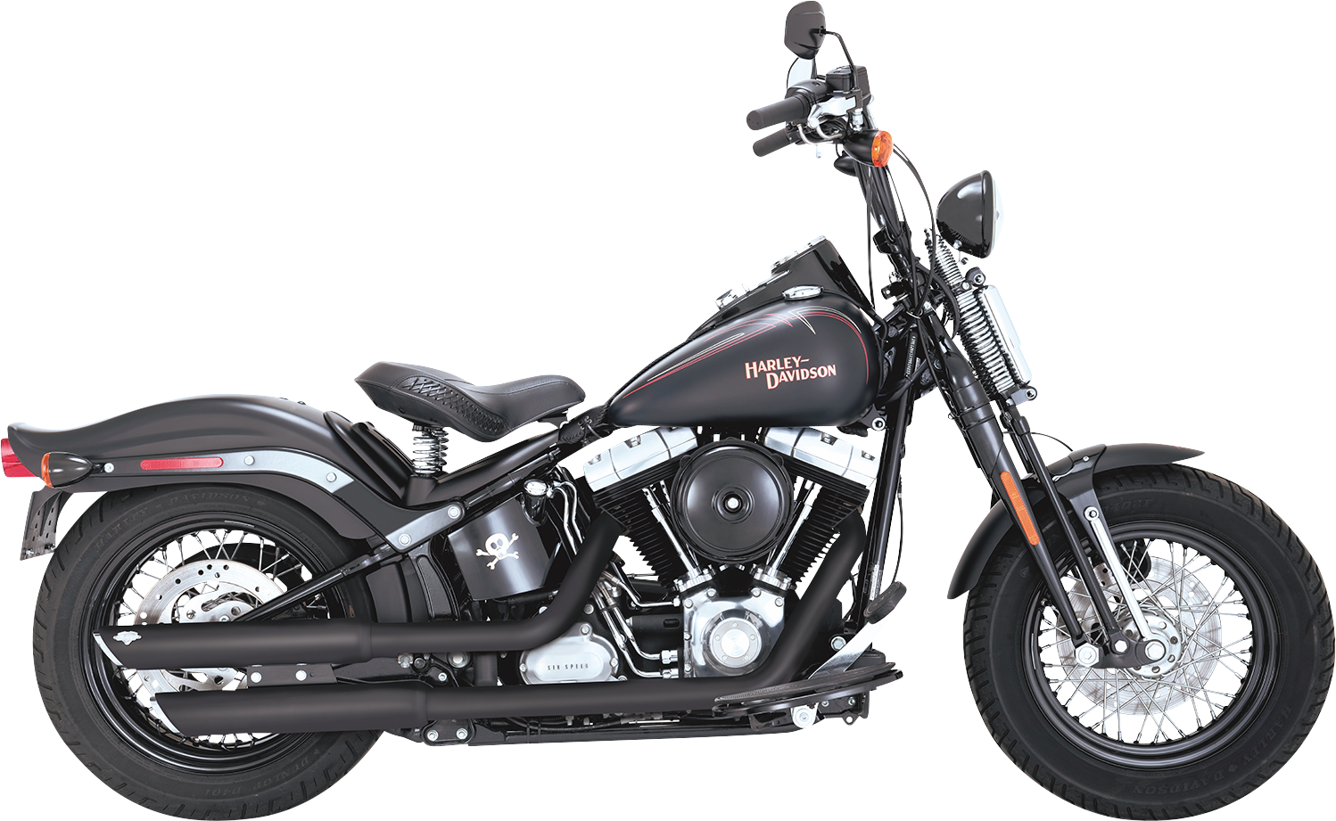 VANCE & HINES, Vance & Hines 3-Inch Twin Slash Slip-On Mufflers with PCX Technology, Part 46341