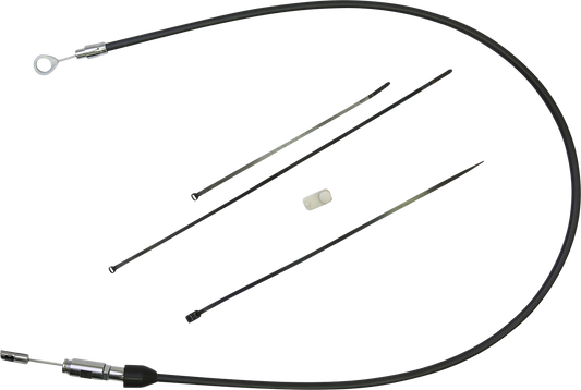 DRAG SPECIALTIES Quick Connect Clutch Cable - Upper - 52" - Black/Chrome (Part #4323418HE)